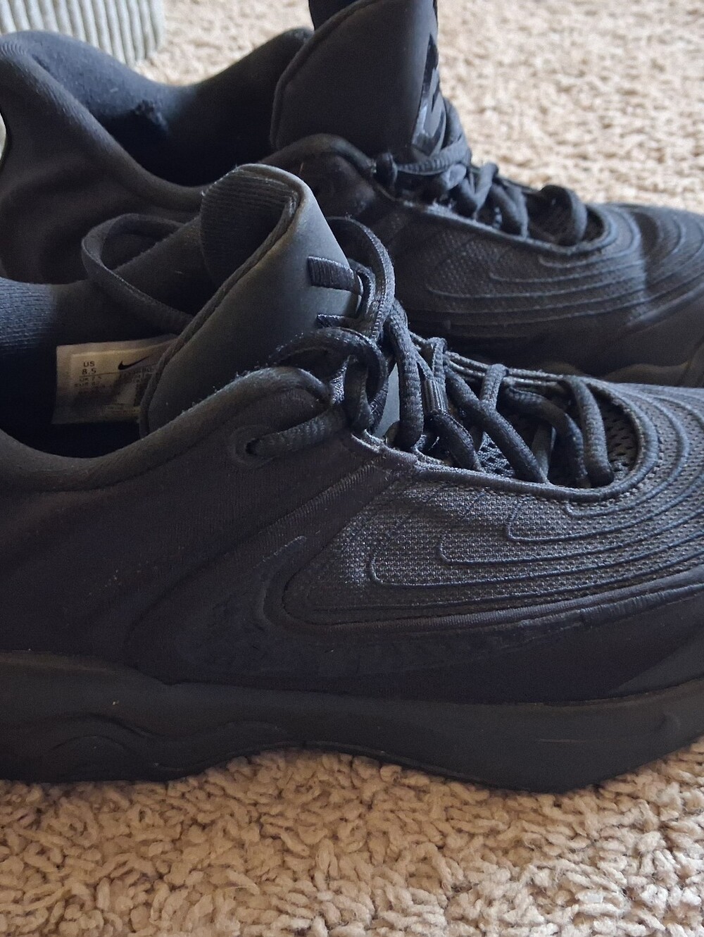 Nike Men's Black Low-Top Athletic Sneakers